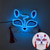 cheap 3D Night Lights-Carnival LED Fox Luminous Mask - Festival Party Light Up Decoration Prop, Internet Celebrity Live Streaming Gift AA Batteries Powered - 1PC