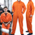 cheap Men&#039;s Costumes-Orange Prisoner Jumpsuit Super Heroes Carnival Costume Jumpsuit Adults&#039; Men&#039;s Women&#039;s Movie TV Theme Costumes Party Halloween Carnival Easy Carnival Costume