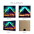 ieftine LED Artă de perete-Piramidă trippy led artă de perete din pânză cu led decor de perete iluminat 2aa imprimare pânză iluminată cu baterie lumina cu led bucătărie dormitor sau decor acasă
