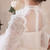 cheap Flower Girl&#039;s Dresses-Flower Girl Dress Kid&#039;s Girls&#039; Princess Dress Performance Wedding Party Elegant Beautiful Mesh Solid Color Long Sleeve Standing Collar White 4 years+