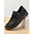 abordables Zapatillas sin cordones y mocasines de mujer-Mocasines de piel sintética con diseño floral verde y costuras hechas a mano para mujer | Perfectos para uso informal