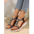 abordables Sandales de Vacances-sandales à plateforme en strass et perles de style bohème pour femmes – chaussures élégantes à bout ouvert et à bride élastique pour l&#039;été, la plage et les tenues décontractées