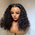 cheap Human Hair Lace Front Wigs-Human Hair 5x5 Closure 13x4 Lace Front Wig Free Part Brazilian Hair Curly Water Wave Black Wig 130% 150% Density Glueless Pre-Plucked For Women Long Human Hair Lace Wig