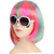 cheap Costume Wigs-Fashion Colorful Short Straight Halloween Wigs Women Girls Replacement Cosplay Costume Hair Wigs with Cap Comb For Carvinal