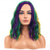 cheap Carnival Wigs-Mardi Gras Wigs Halloween Wigs Women Girls Carnival Costume Cosplay Purple Green Yellow Side Wig Shoulder Width Length Carnival Cosplay Party Wig