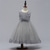 abordables Robes à Fleurs pour Filles-Robe de Demoiselle d&#039;Honneur Fille enfants Fille Robe de princesse Utilisation Mariage Soirée Elégant Magnifique Maille Couleur unie Sans Manches Col Ras du Cou Gris Rouge vin 4 ans et +