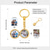 cheap Personalized Gifts-Personalized Keychain Custom Wedding Gift for Couple, Gold Round Pendant with Two Customizable Photos, Romantic Wedding, Mother&#039;s Day Gift for Women and Lovers