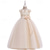 cheap Flower Girl&#039;s Dresses-Flower Girl Dress Kid&#039;s Girls&#039; Princess Dress Performance Wedding Party Elegant Beautiful Mesh Solid Color Sleeveless Off Shoulder White Champagne 4 years+