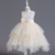 cheap Flower Girl&#039;s Dresses-Flower Girl Dress Kid&#039;s Girls&#039; Princess Dress Performance Wedding Party Elegant Beautiful Sequins Mesh Solid Color Sleeveless Crew Neck Champagne Pink 4 years+