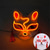 cheap 3D Night Lights-Carnival LED Fox Luminous Mask - Festival Party Light Up Decoration Prop, Internet Celebrity Live Streaming Gift AA Batteries Powered - 1PC