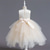 cheap Flower Girl&#039;s Dresses-Flower Girl Dress Kid&#039;s Girls&#039; Princess Dress Performance Wedding Party Elegant Beautiful Sequins Mesh Solid Color Sleeveless Crew Neck Champagne Pink 4 years+