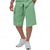 billiga Basic skjortor för män-Herr 2 delar Skjorta set Sommar set Casual skjorta Knapp upp skjorta Svart Vit Ljusgrön Grön Khaki grön Kortärmad Slät Krage Semester Dagligen Ficka Kläder Mode Ledigt Bekväm