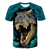 cheap 3D Animals Tops &amp; Bottoms-Multi Packs 4pcs Boys Crew Neck Short Sleeves Brown+Blue+Green+Gray T Shirt Tee Top Print Animal Vacation Daily Wear 100% Cotton Spring &amp; Summer