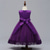 abordables Robes à Fleurs pour Filles-Robe de Demoiselle d&#039;Honneur Fille enfants Fille Robe de princesse Utilisation Mariage Soirée Elégant Magnifique Maille Couleur unie Sans Manches Col Ras du Cou Gris Rouge vin 4 ans et +
