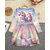 abordables Robe Licorne 3D-FILLE 3D Graphic Licorne Robe manche longue Eté Printemps Vacances du quotidien Princesse Magnifique Doux Enfants 4-12 ans Robe casual Robe Trapèze Mi-long Standard