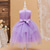 cheap Flower Girl&#039;s Dresses-Flower Girl Dress Kid&#039;s Girls&#039; Princess Dress Performance Wedding Party Elegant Beautiful Sequins Mesh Solid Color Sleeveless Crew Neck Champagne Pink 4 years+