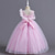 cheap Flower Girl&#039;s Dresses-Flower Girl Dress Kid&#039;s Girls&#039; Princess Dress Performance Wedding Party Elegant Beautiful Mesh Solid Color Sleeveless Crew Neck Pink Blue 4 years+