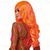 cheap Costume Wigs-Neon Peach Fashion Curls Wig For Carvinal