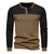 cheap Casual Henley Tee-Men&#039;s T Shirt Henley Shirt Henley Top Long Sleeve Solid Color Vintage Casual Patchwork Henley Outdoor Causal Casual Spring Fall Spring &amp;  Fall Black Green Light Blue Henley T-Shirt