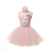 cheap Girl&#039;s Dress Up Costumes-Kids Girls&#039; Party Dress Rainbow Flower Sleeveless Performance Birthday Beautiful Sweet Polyester Knee-length Party Dress Swing Dress A Line Dress Summer 4-12 Years Pink Purple Light Blue