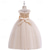 cheap Flower Girl&#039;s Dresses-Flower Girl Dress Kid&#039;s Girls&#039; Princess Dress Performance Wedding Party Elegant Beautiful Mesh Solid Color Sleeveless Off Shoulder White Champagne 4 years+