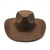 levne Pánské klobouky-Pánské Sluneční klobouk Kovbojský klobouk Klobouk Fedora Trilby Černá Rubínově červená Vlna Retro styl Módní 18. století stát Texas Denní Tématický večírek Plná / Jednobarevná Proti sluci cosplay