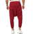 billige Retro-Herre Joggere Linbukser Bukser Sommerbukser Posete bukser Elastisk midje Slipp skrittet عادي Komfort Pustende Full lengde Hjem Avslappet Daglig Mote Yoga- og dansesko Svart Rød