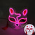 cheap 3D Night Lights-Carnival LED Fox Luminous Mask - Festival Party Light Up Decoration Prop, Internet Celebrity Live Streaming Gift AA Batteries Powered - 1PC