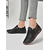 abordables Zapatillas sin cordones y mocasines de mujer-Mocasines de piel sintética con diseño floral verde y costuras hechas a mano para mujer | Perfectos para uso informal