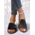 cheap Women&#039;s Sandals-Women&#039;s Sandals Daily Travel Flat Heel Round Toe Open Toe Vacation Casual Minimalism Faux Leather Loafer Black White Brown