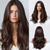 cheap Synthetic Trendy Wigs-Long Wavy Wigs for Women Hair Blend WigsWig Middle Part Natural Daily Use Hair Wig