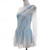 abordables Vestidos de Patinaje Artístico-Vestido de patinaje artístico Mujer Chica Patinaje Sobre Hielo Vestidos Azul cielo Costura asimétrica Malla Alta elasticidad Entrenamiento Competición Ropa de Patinaje Clásico Cristal / Strass Manga