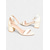 cheap Prom-Women&#039;s Stylish Gold Glitter Block Heel Sandals with Ankle Strap | Perfect for Prom and Weddings