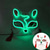 cheap 3D Night Lights-Carnival LED Fox Luminous Mask - Festival Party Light Up Decoration Prop, Internet Celebrity Live Streaming Gift AA Batteries Powered - 1PC