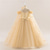 cheap Flower Girl&#039;s Dresses-Flower Girl Dress Kid&#039;s Girls&#039; Princess Dress Performance Wedding Party Elegant Beautiful Mesh Solid Color Sleeveless Crew Neck Light Pink White 4 years+
