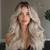 cheap Synthetic Trendy Wigs-Long Wavy Wigs for Women Hair Blend WigsWig Middle Part Natural Daily Use Hair Wig