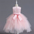 cheap Flower Girl&#039;s Dresses-Flower Girl Dress Kid&#039;s Girls&#039; Princess Dress Performance Wedding Party Elegant Beautiful Sequins Mesh Solid Color Sleeveless Crew Neck Champagne Pink 4 years+