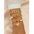 ieftine Accesorii de vacanta-Brățară aurie stratificată pentru femei, cu perle artificiale, pandantiv inimă, lanțuri cubaneze, bijuterii boho suprapuse, pentru femei și fete, accesorii de ținută casual pentru plajă, vacanță