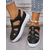 cheap Casual Sandals-Women&#039;s Comfortable Black Faux Leather Strappy Sandals with White Sole - Perfect for Beach or Casual Outings