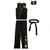 cheap Boys&#039; Costumes-Cobra Kai Karate Kid Outfits Masquerade Men&#039;s Women&#039;s Boys Movie Cosplay Sports Cosplay Black Top Pants Waist Belt Carnival Children&#039;s Day Masquerade Girls&#039; World Book Day Costumes