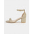 cheap Prom-Women&#039;s Stylish Gold Glitter Block Heel Sandals with Ankle Strap | Perfect for Prom and Weddings