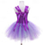 cheap Girl&#039;s Dress Up Costumes-Kids Girls&#039; Party Dress Rainbow Flower Sleeveless Performance Birthday Beautiful Sweet Polyester Knee-length Party Dress Swing Dress A Line Dress Summer 4-12 Years Pink Purple Light Blue