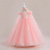 cheap Flower Girl&#039;s Dresses-Flower Girl Dress Kid&#039;s Girls&#039; Princess Dress Performance Wedding Party Elegant Beautiful Mesh Solid Color Sleeveless Crew Neck Light Pink White 4 years+