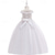 cheap Flower Girl&#039;s Dresses-Flower Girl Dress Kid&#039;s Girls&#039; Princess Dress Performance Wedding Party Elegant Beautiful Mesh Solid Color Sleeveless Off Shoulder White Champagne 4 years+