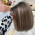 preiswerte Echthaarperücken mit Stirn-Spitzenkappe-Unverarbeitetes reines Haar 5x5 Verschluss 13x4 Spitzenfront Perücke Kurzer Bob Brasilianisches Haar Glatt Mehrfarbig Perücke 130% 150% Haardichte Gefärbte Haarspitzen (Ombré Hair) Strähnchen