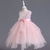 cheap Flower Girl&#039;s Dresses-Flower Girl Dress Kid&#039;s Girls&#039; Princess Dress Performance Wedding Party Elegant Beautiful Sequins Mesh Solid Color Sleeveless Crew Neck Champagne Pink 4 years+