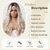 cheap Synthetic Trendy Wigs-Long Wavy Wigs for Women Hair Blend WigsWig Middle Part Natural Daily Use Hair Wig