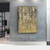 cheap Abstract Paintings-Handmade Oil Painting Canvas Wall Art Decoration Modern Abstract Golden for Home Living Room Decor Rolled Frameless Unstretched Painting