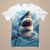 cheap Boy&#039;s 3D Animals-Multi Packs 3pcs Boys Crew Neck Short Sleeves Light Blue+Blue+White T Shirt Tee Top Print Animal Vacation Daily Wear 100% Cotton Spring &amp; Summer