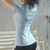 ieftine Topuri de yoga-Pentru femei Hanorca Tricou / tricou Tricou Decoltat Stil Nautic Uscare rapidă Ușor Comfortabil Sport Manșon scurt Sport Culoare solidă Tricou Tee Sveter Pentru Gimnastică antrenament Alergat Fitness